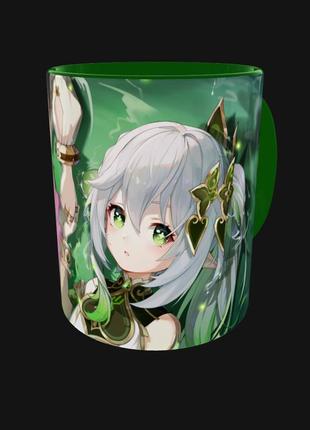 Чашка аниме манга подарок кружка геншин genshin impact дори и нахида (0640)