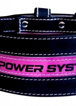 Пояс для важкої атлетики power system ps-3870 girl power black/pink s
