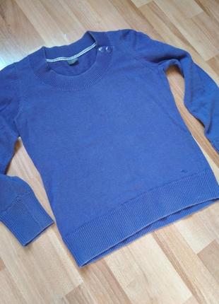 Плотный вязаный свитер сливового цвета1 фото