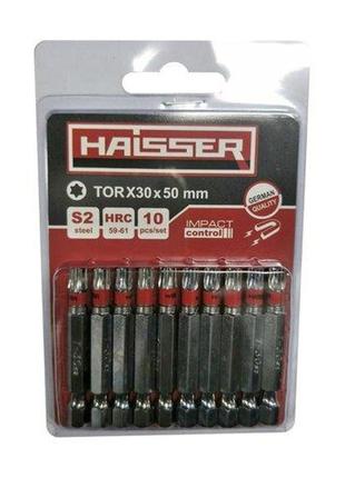 Набір біт haisser t30*50 мм s2, 10 шт. (2712712)