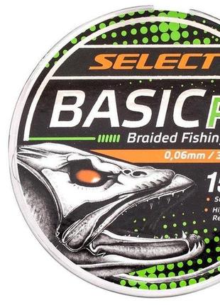 Шнур рыболовный select basic pe 150м (салат.) 0.10мм