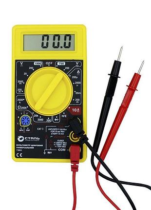 Мультиметр цифровий універсальний сталь (73003)
