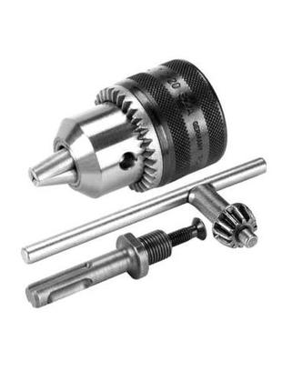 Патрон для дриля з ключем і перехідником x-treme xt110011 (1,5...