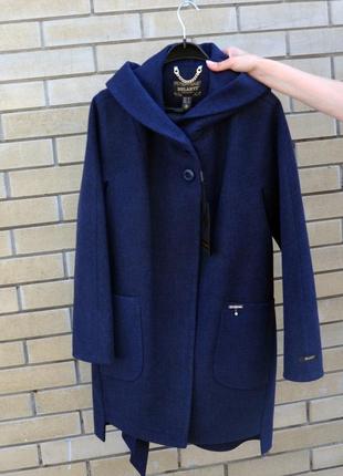 Пальто belanti 703 темно-синій колір3 фото