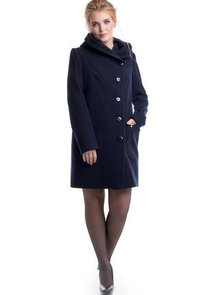 Пальто belanti 166 кашемірове 40-54рр темно-синій2 фото