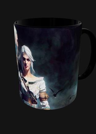 Чашка подарок кружка игра ведьмак геральт, цири the witcher (0877)3 фото