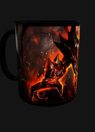 Чашка подарок кружка игра дота 2 dota 2 сф sf shadow fiend (0376)2 фото