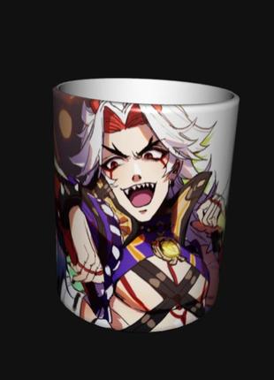 Чашка аниме кружка геншин аратаки итто (0272)