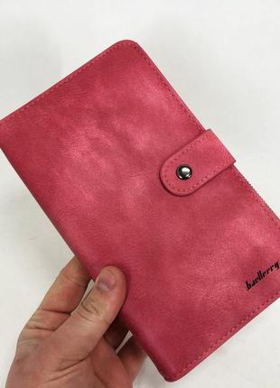 Baellerry jc224 женский стильный кошелек для девушки розово красного цвета4 фото