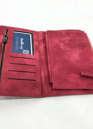 Baellerry jc224 женский стильный кошелек для девушки розово красного цвета2 фото