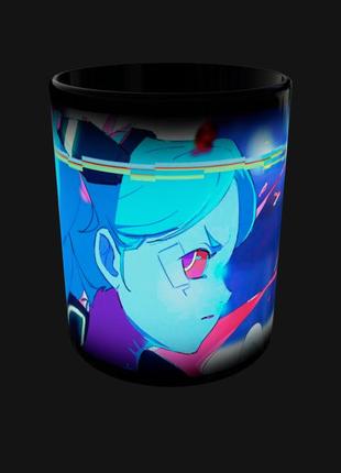 Чашка подарок кружка аниме киберпанк: бегущие по краю cyberpunk: edgerunners ребекка (0519)
