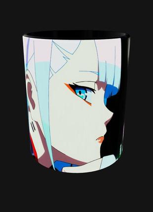 Чашка подарок кружка аниме киберпанк: бегущие по краю cyberpunk: edgerunners люси (0521)