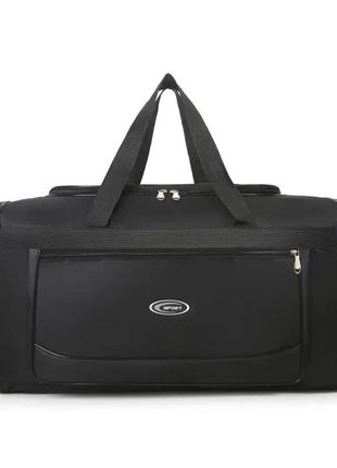 Спортивная сумка sport мужская женская дорожная туристическая черная 47 литров3 фото