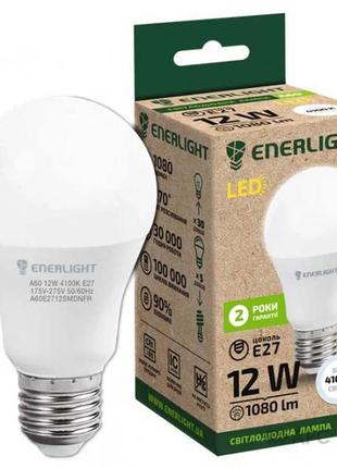 Лампа світлодіодна enerlight a60 12w e27 4100k