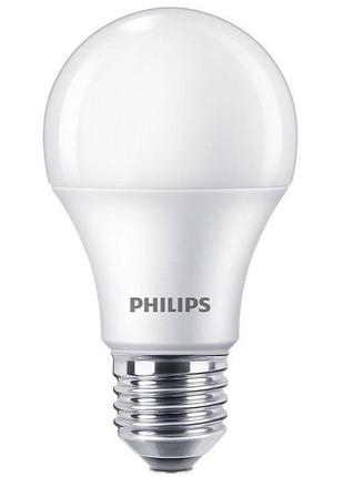 Лед лампа philips essential, цоколь e27, 9w, 4000к2 фото