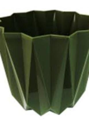 Вазон elif plastiс "prizma" 1,5 л. (зелений)