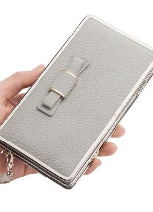 Жіночий гаманець baellerry клатч сірий2 фото