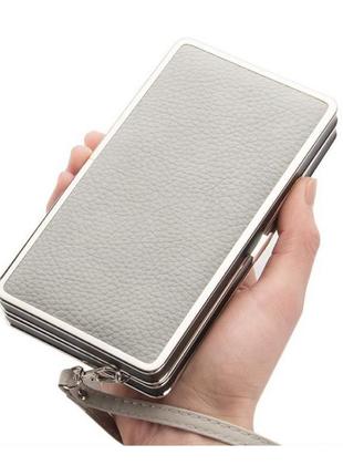 Жіночий гаманець baellerry клатч сірий3 фото