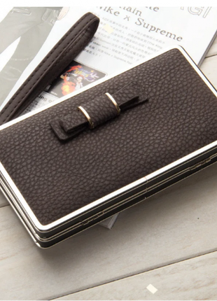 Жіночий гаманець baellerry чорний клатч2 фото