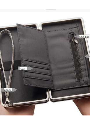 Жіночий гаманець baellerry чорний клатч3 фото