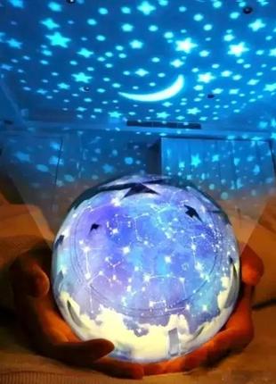 Ночник-проектор дитячий на стіни кімнати з картриджами magic diam