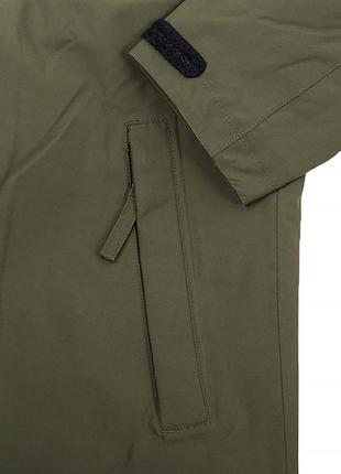 Мужская куртка helly hansen mono material ins rain coat хаки l (53644-431 l)4 фото