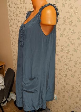 Платье шелктемная бирюза4 фото