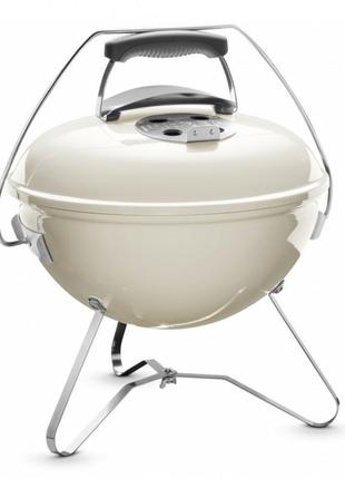 Вугільний гриль weber smokey joe premium 37 см бежевий