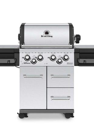 Гриль broil king imperial s 490 газовий сріблястий