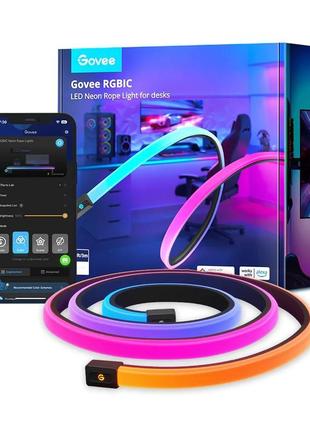 Розумна гнучка неонова led стрічка 3 метри для столу govee rgb...