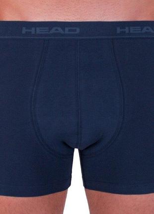 Трусы-боксеры head basic boxer 2-pack navy s navy blue 841001001-4936 фото