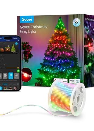 Світлодіодна smart led гірлянда 20 метрів govee rgbic 200 chri...