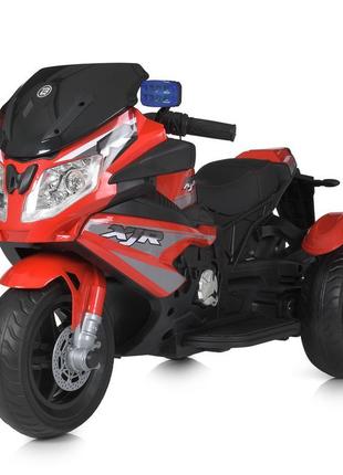 Дитячий електромобіль мотоцикл bambi racer mp3, usb, двигуни 2...