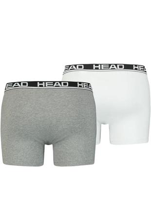 Труси-боксери head basic boxer 2p світло-сірий; сірий xl (701202741-012 xl)2 фото