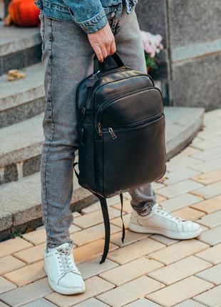 Чоловічий шкіряний рюкзак для поїздок і прогулянок tiding bag ...4 фото