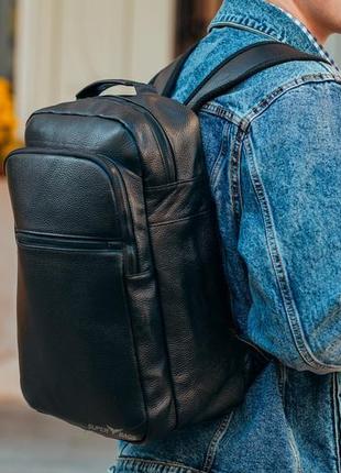 Чоловічий шкіряний рюкзак для поїздок і прогулянок tiding bag ...7 фото