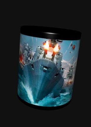 Чашка кружка игра world of warships корабли мир кораблей (0094)