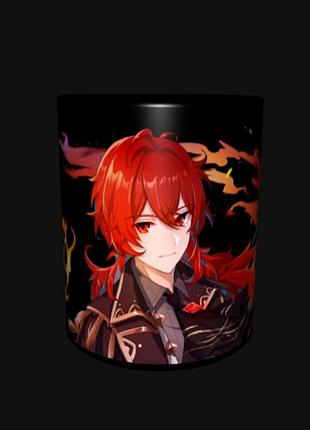 Чашка аніме геншин genshin impact дилюк (0264)