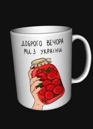 Кухоль чашка україна добрий вечір ми з україни (0303)