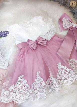 Шикарное нарядное платье на малышек2 фото