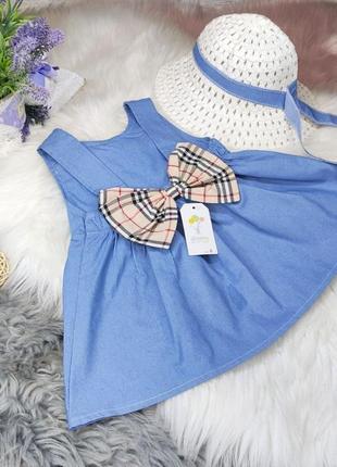 Легенькие летние платья на маленьких принцесс со шляпой2 фото
