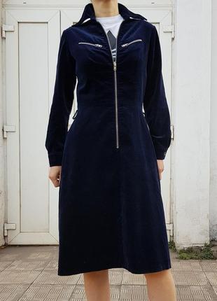 Супертрендовое стильное платье английского бренда betty barclay хлопковый велюр1 фото