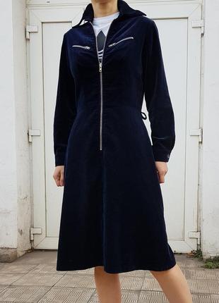 Супертрендовое стильное платье английского бренда betty barclay хлопковый велюр2 фото