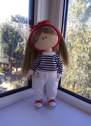 Текстильна лялька (лялька) "морячка" (тильда)