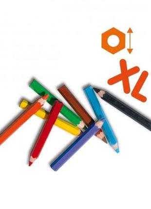 Набір кольорових воскових олівців - веселка (8 кольорів)2 фото