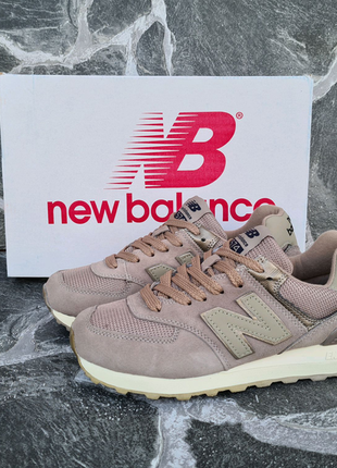 Жіночі кросівки new balance 574 new весняні, сітка та м'який