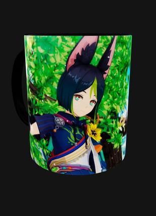 Чашка аниме манга подарок кружка геншин genshin impact персонаж тигнари (0735)