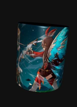 Чашка аніме геншин genshin impact ембер (0146)