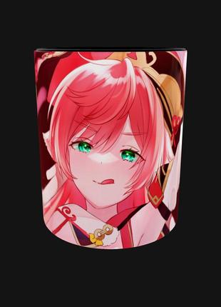 Чашка аниме манга подарок кружка геншин genshin impact персонаж янь фэй (0764)