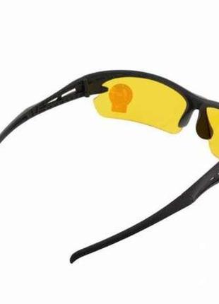 Окуляри жовті спортивні захисні з чорною оправою жовті окуляри...3 фото